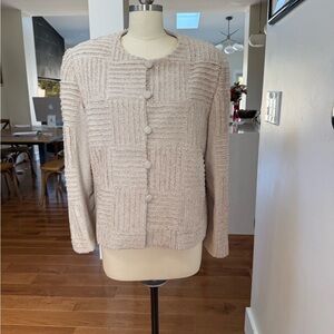 LIM’S textured 100% silk jacket. Size M